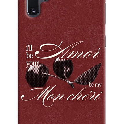 Velvet Cherry Samsung Note 10 Plus Hard Case Back Cover by Casekaro