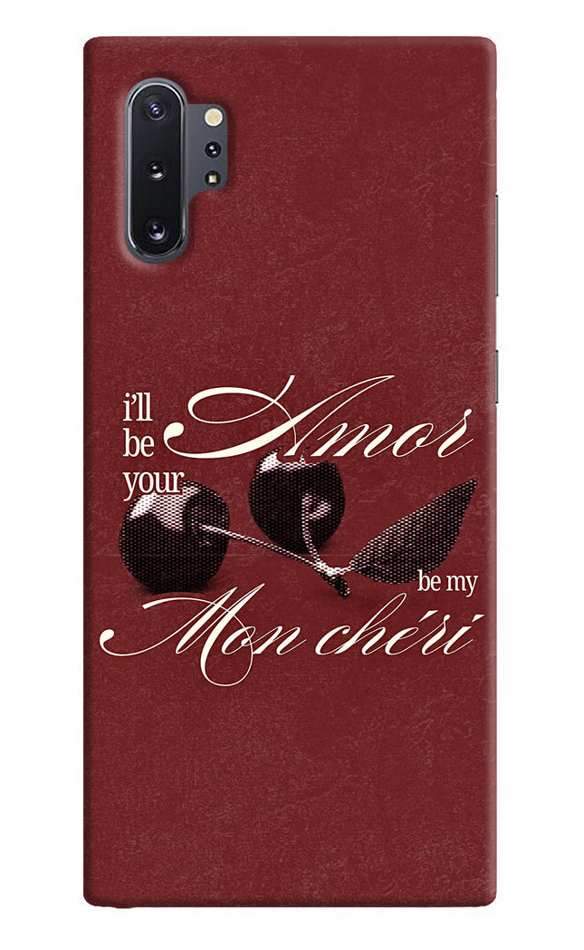 Velvet Cherry Samsung Note 10 Plus Hard Case Back Cover by Casekaro