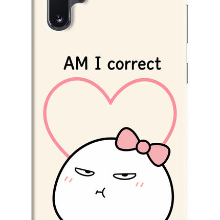 Always Right Samsung Note 10 Plus Hard Case Back Cover by Casekaro