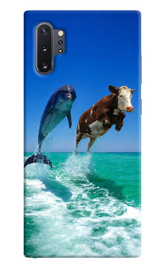 Dolphin vs Cow Samsung Note 10 Plus Hard Case Back Cover by Casekaro