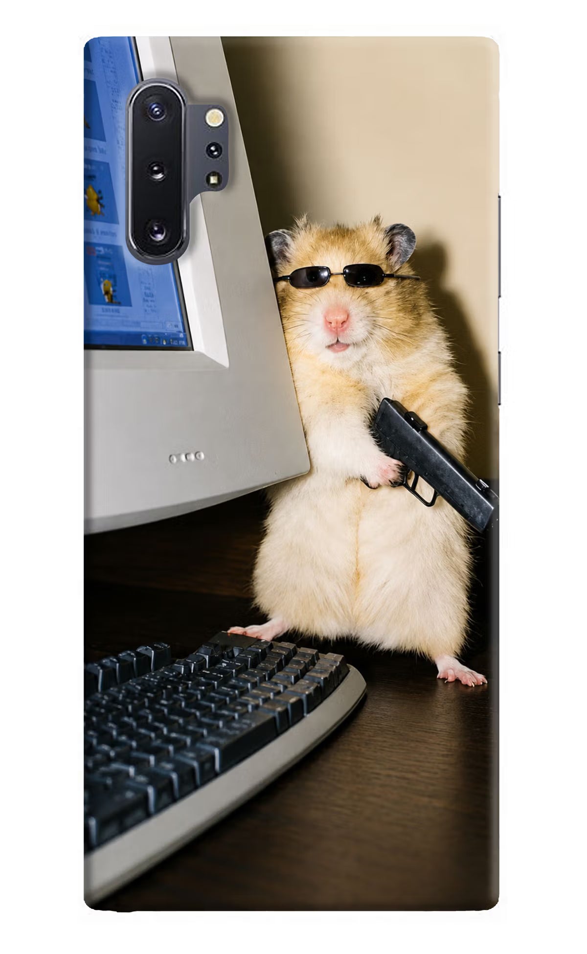 Hacker Hamster Samsung Note 10 Plus Back Cover