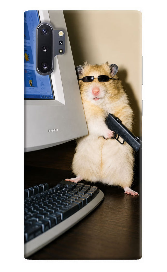 Hacker Hamster Samsung Note 10 Plus Hard Case Back Cover by Casekaro
