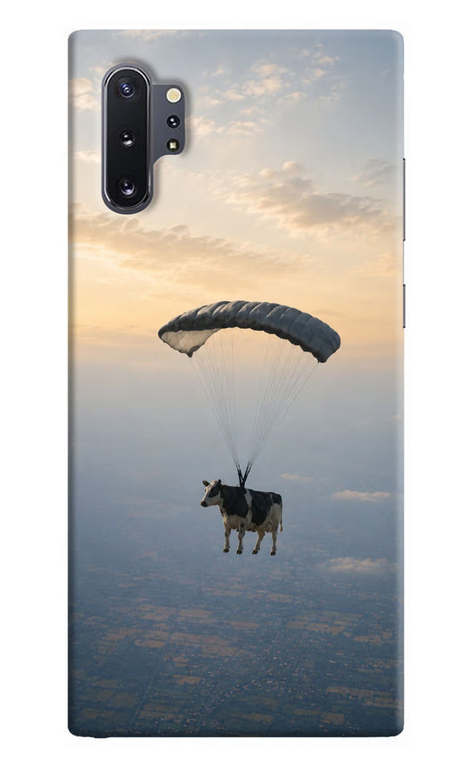 Skydiving Cow Samsung Note 10 Plus Hard Case Back Cover by Casekaro