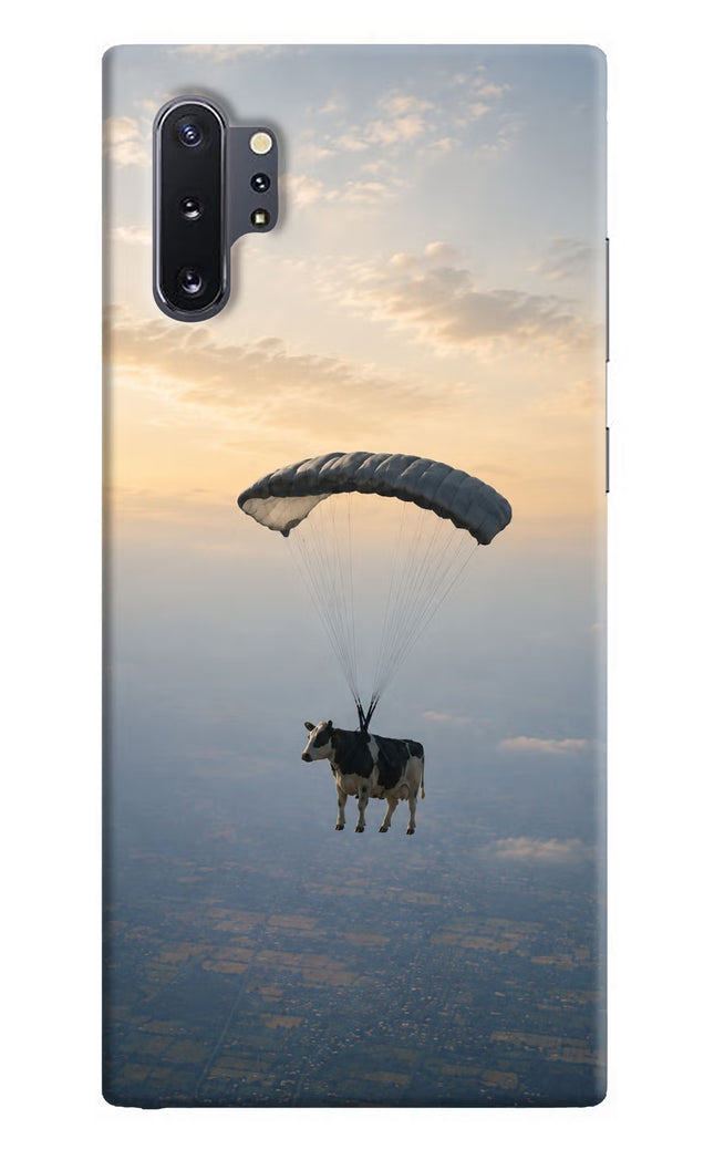 Skydiving Cow Samsung Note 10 Plus Hard Case Back Cover by Casekaro