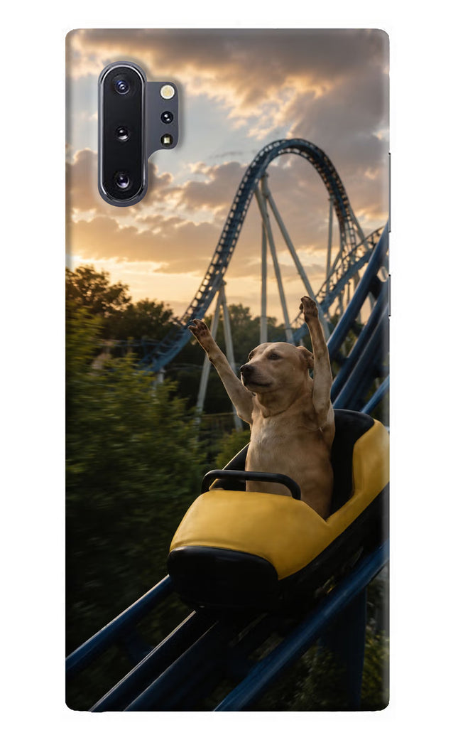 Rollercoaster Dog Samsung Note 10 Plus Hard Case Back Cover by Casekaro
