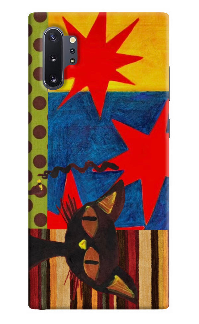 Pop Cat Samsung Note 10 Plus Hard Case Back Cover by Casekaro