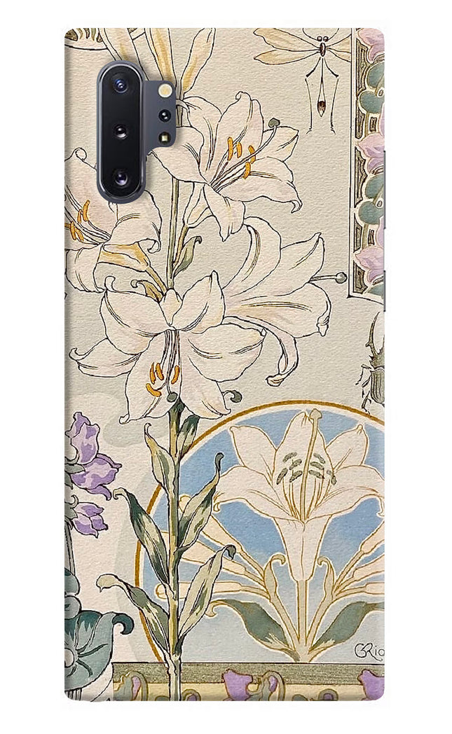 White Lily Samsung Note 10 Plus Hard Case Back Cover by Casekaro