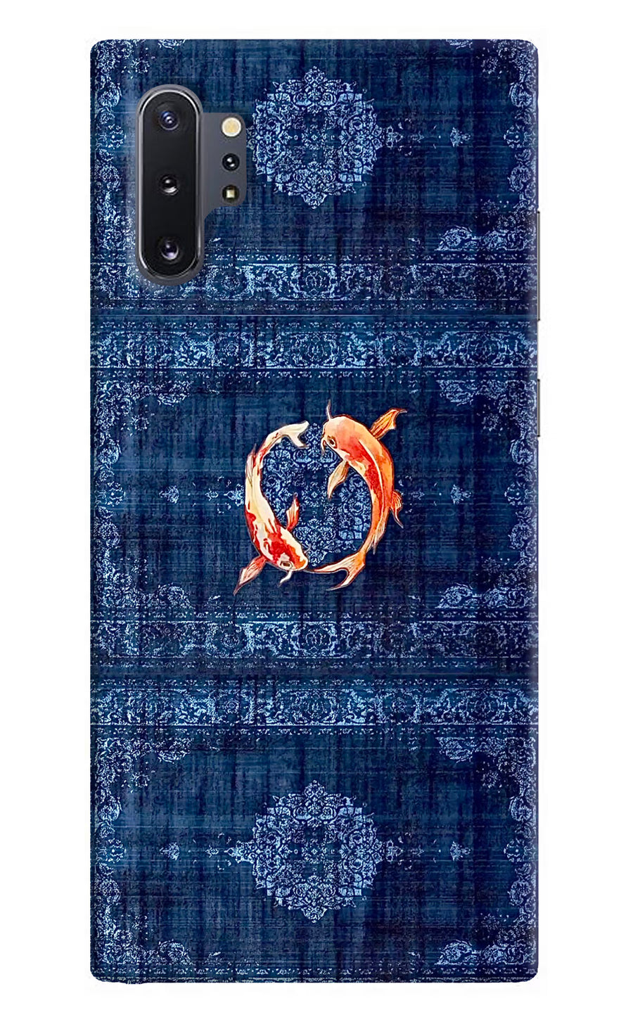 Koi Blue Samsung Note 10 Plus Back Cover, Hard case