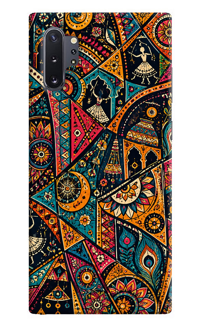 Folk Print Samsung Note 10 Plus Hard Case Back Cover by Casekaro