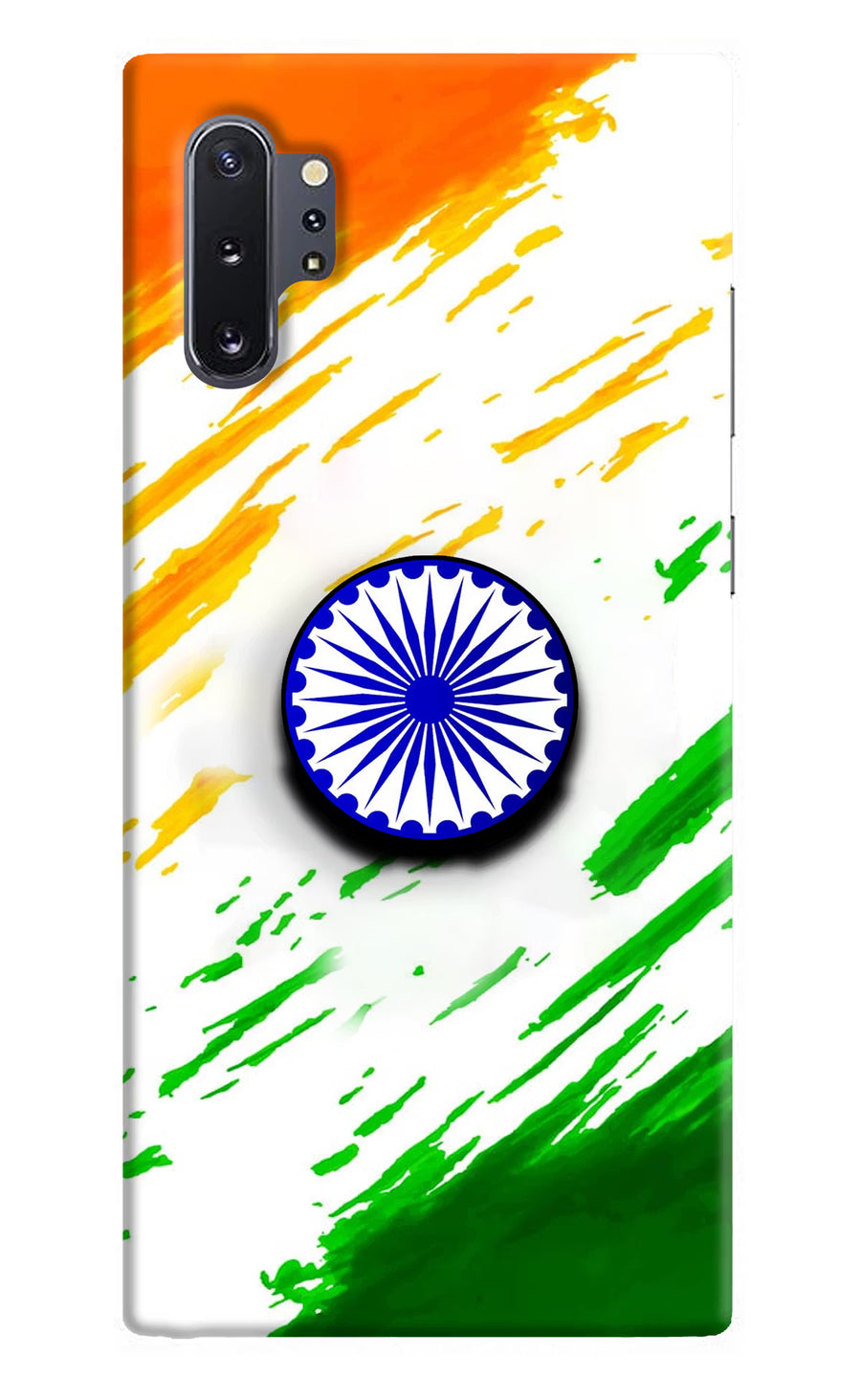 Indian Flag Ashoka Chakra Samsung Note 10 Plus Pop Case, Hard case