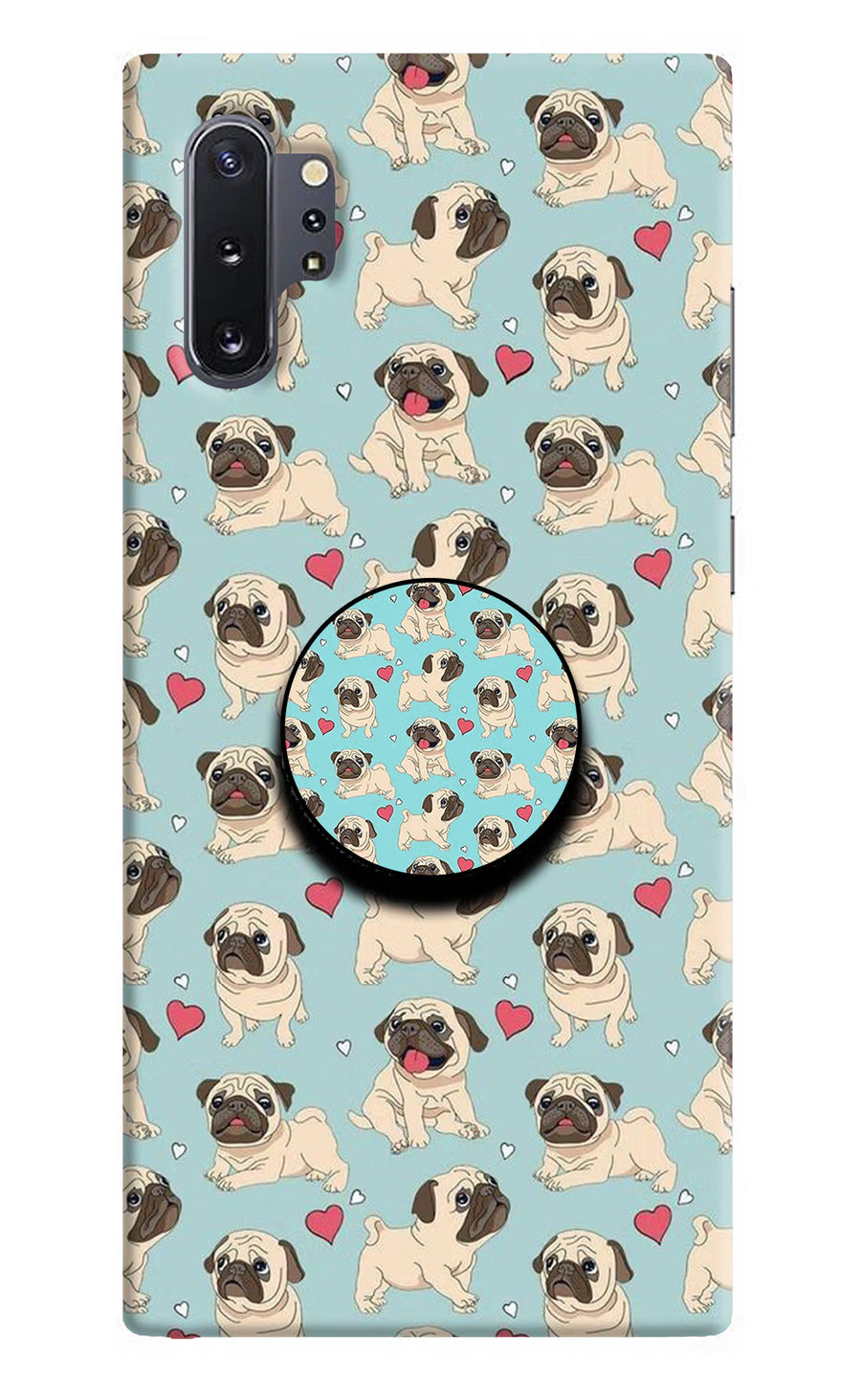 Pug Dog Samsung Note 10 Plus Pop Case, Hard case