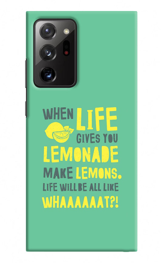 Quote Samsung Note 20 Ultra Hard Case Back Cover by Casekaro