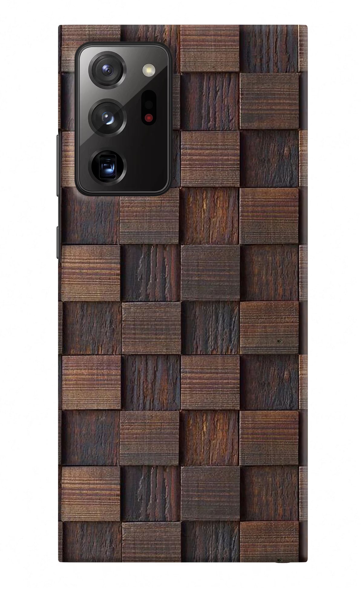 Wooden Cube Design Samsung Note 20 Ultra Hard Case Back Cover by Casekaro