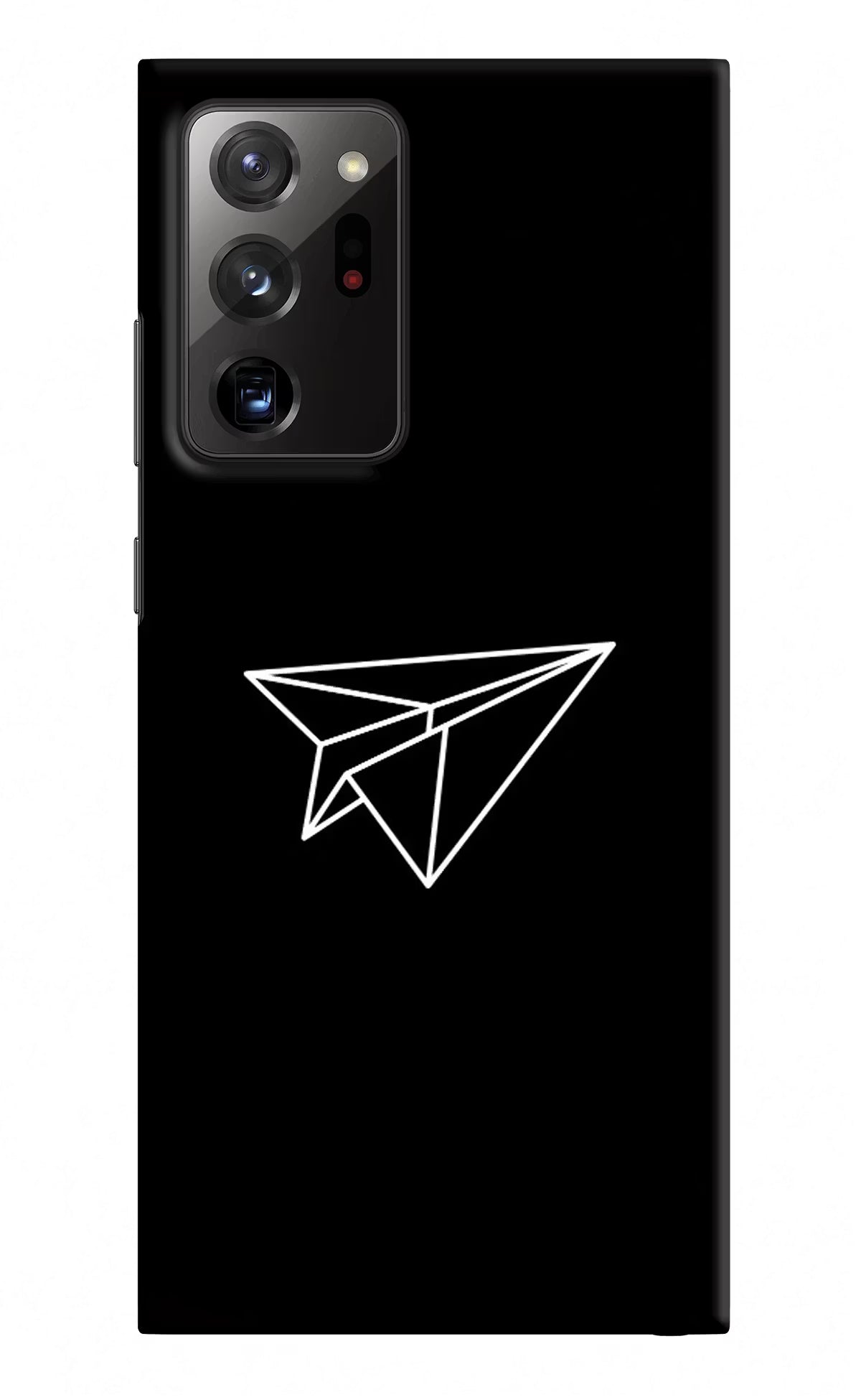 Paper Plane White Samsung Note 20 Ultra Hard Case Back Cover by Casekaro