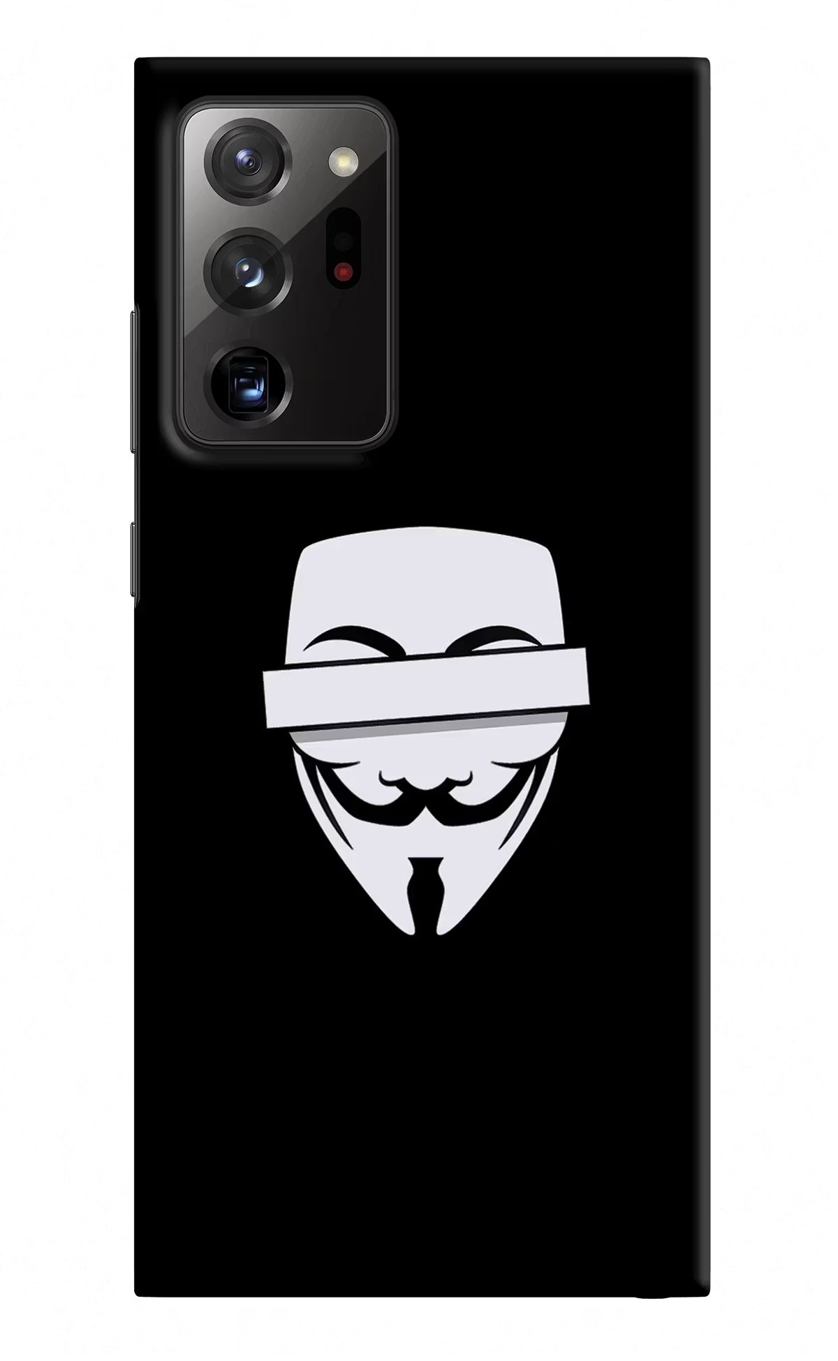 Anonymous Face Samsung Note 20 Ultra Hard Case Back Cover by Casekaro