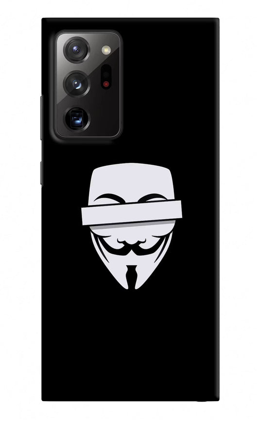 Anonymous Face Samsung Note 20 Ultra Hard Case Back Cover by Casekaro