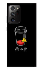 Coffee Samsung Note 20 Ultra Hard Case Back Cover by Casekaro
