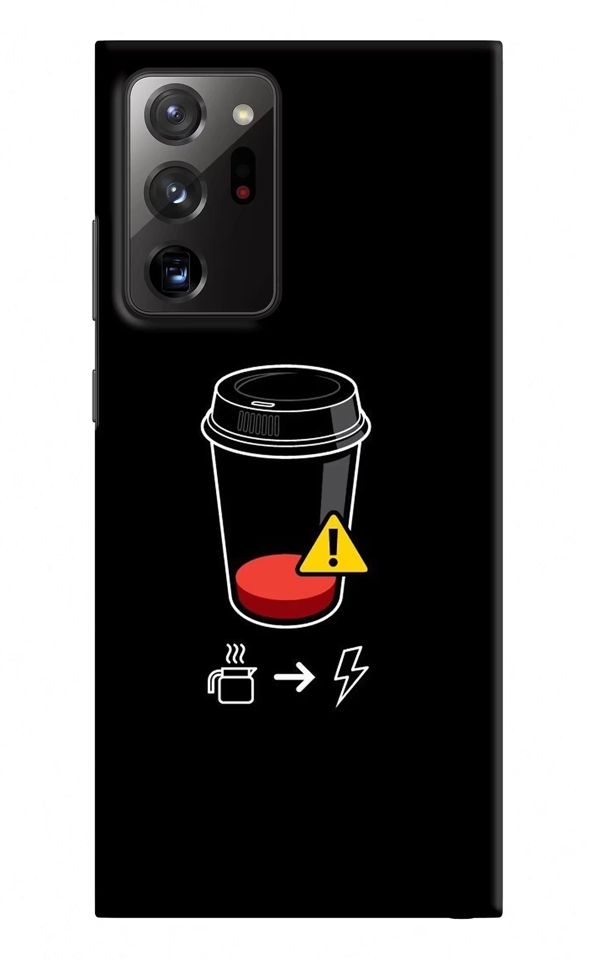 Coffee Samsung Note 20 Ultra Hard Case Back Cover by Casekaro