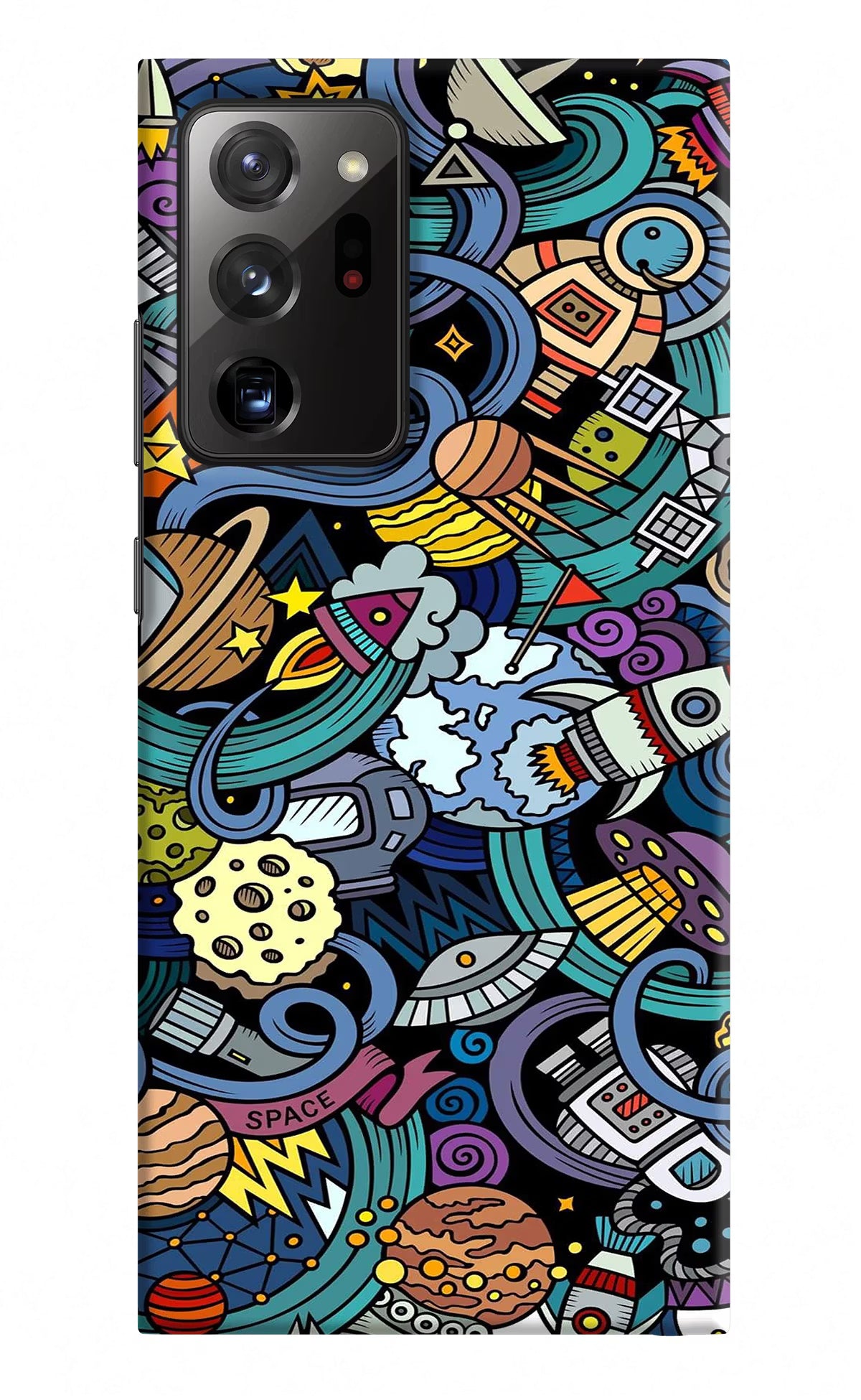 Space Abstract Samsung Note 20 Ultra Hard Case Back Cover by Casekaro