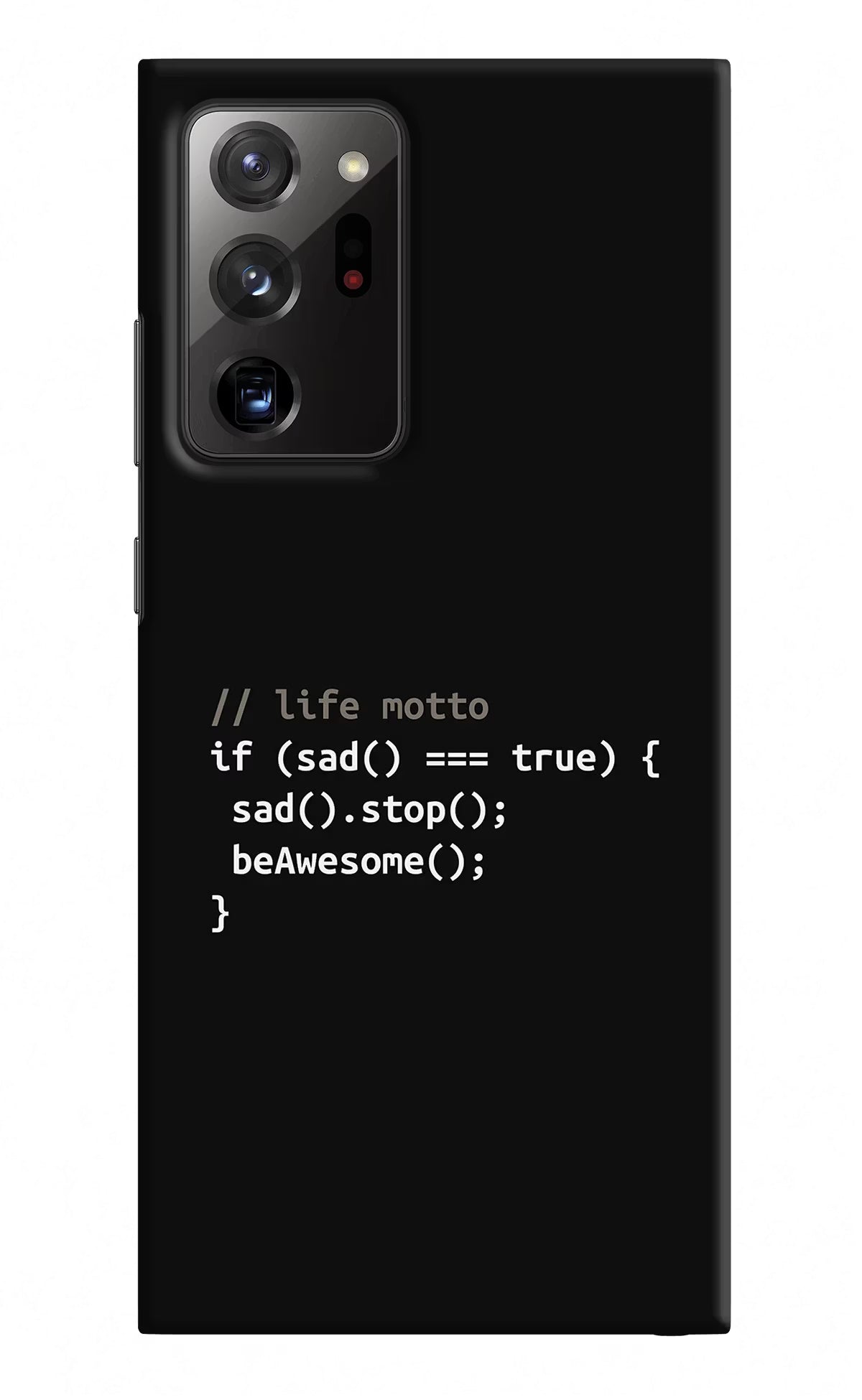 Life Motto Code Samsung Note 20 Ultra Hard Case Back Cover by Casekaro