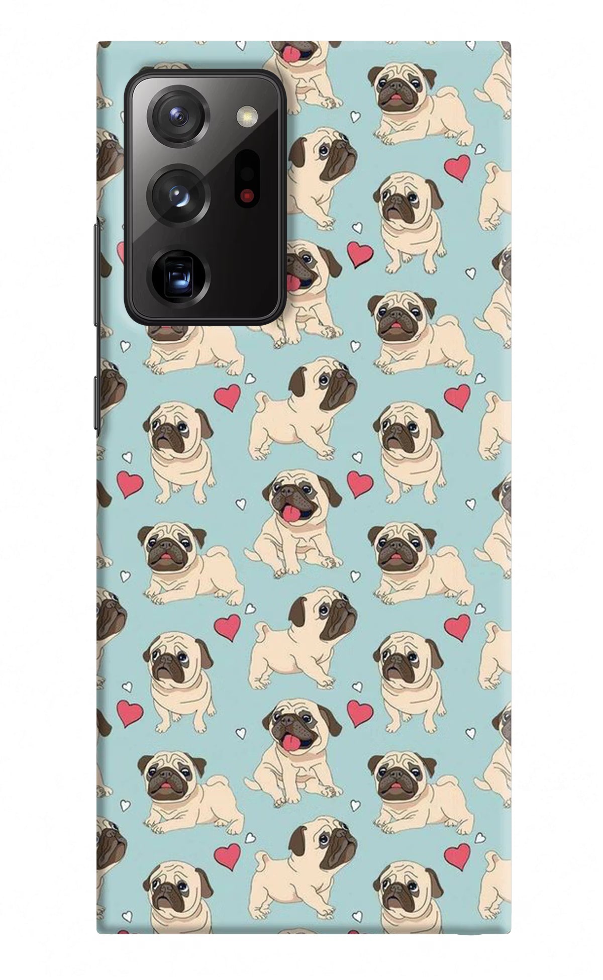 Pug Dog Samsung Note 20 Ultra Hard Case Back Cover by Casekaro