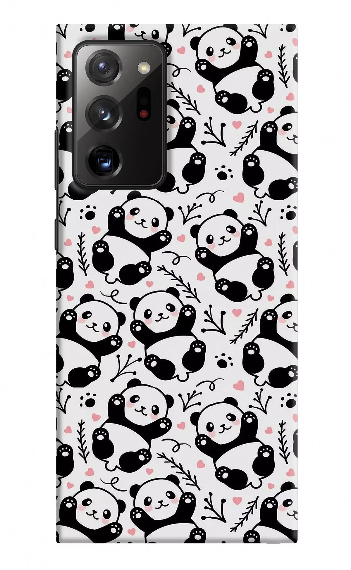 Cute Panda Samsung Note 20 Ultra Hard Case Back Cover by Casekaro