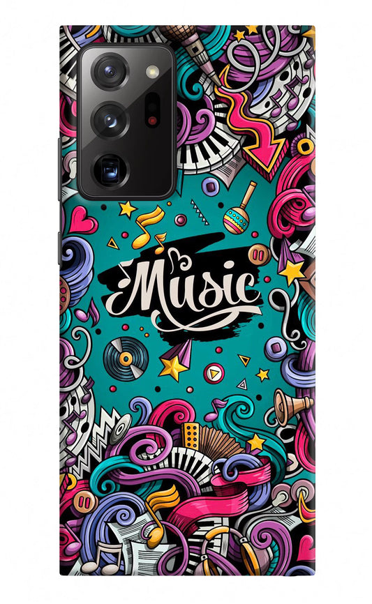 Music Graffiti Samsung Note 20 Ultra Hard Case Back Cover by Casekaro