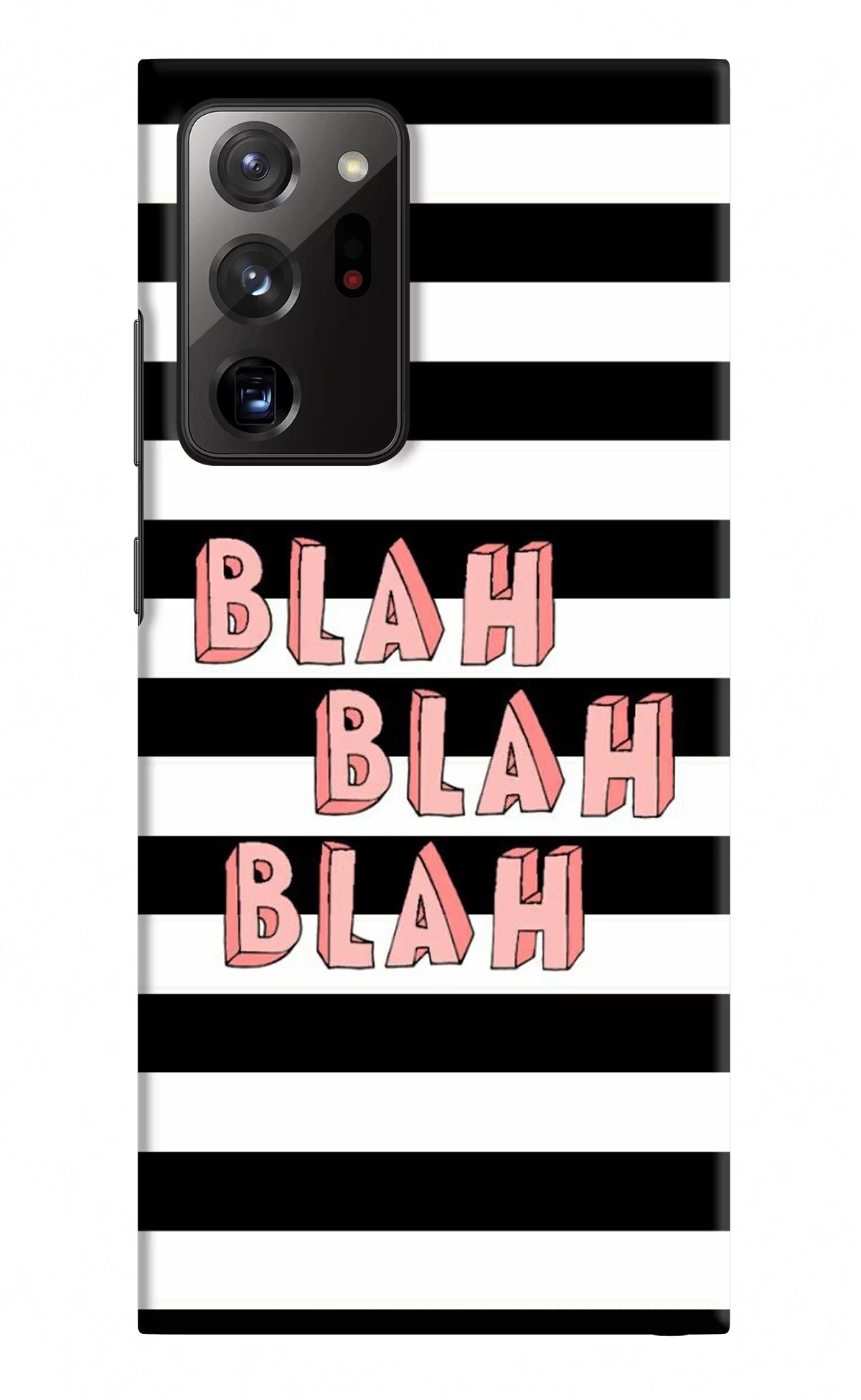 Blah Blah Blah Samsung Note 20 Ultra Hard Case Back Cover by Casekaro