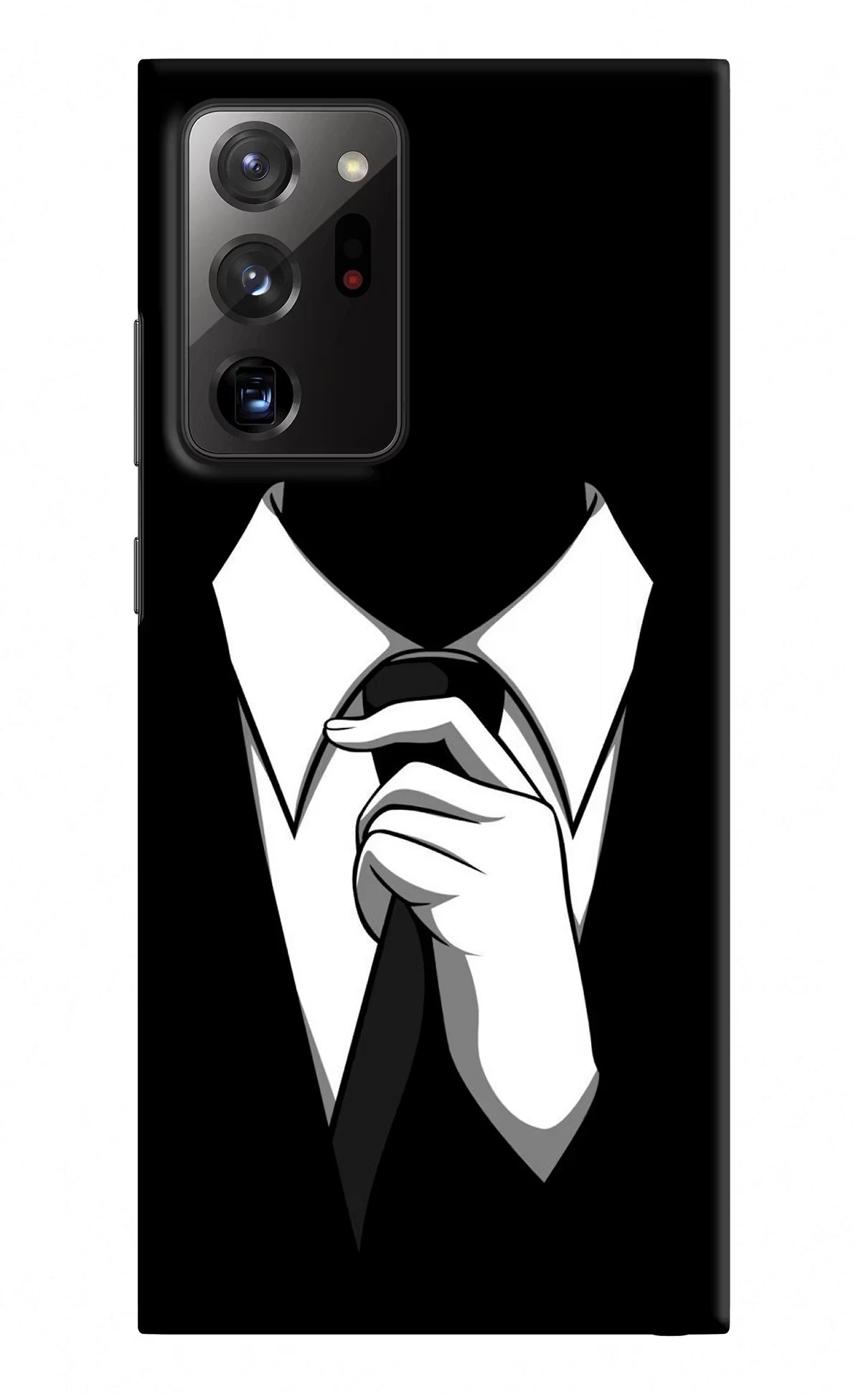 Black Tie Samsung Note 20 Ultra Hard Case Back Cover by Casekaro