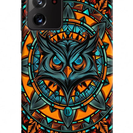 Angry Owl Art Samsung Note 20 Ultra Hard Case Back Cover by Casekaro