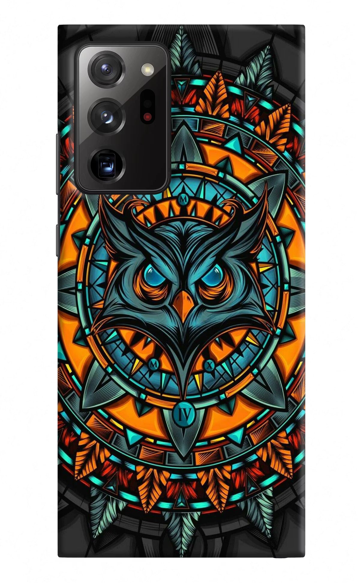 Angry Owl Art Samsung Note 20 Ultra Hard Case Back Cover by Casekaro