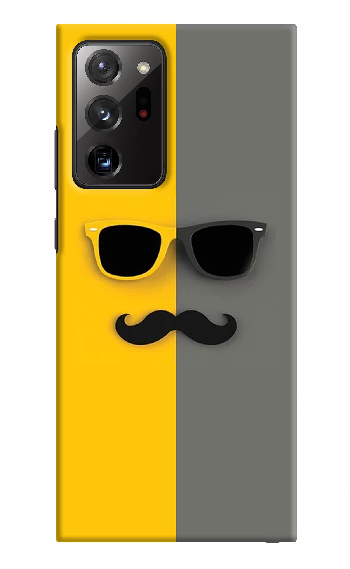 Sunglasses with Mustache Samsung Note 20 Ultra Hard Case Back Cover by Casekaro