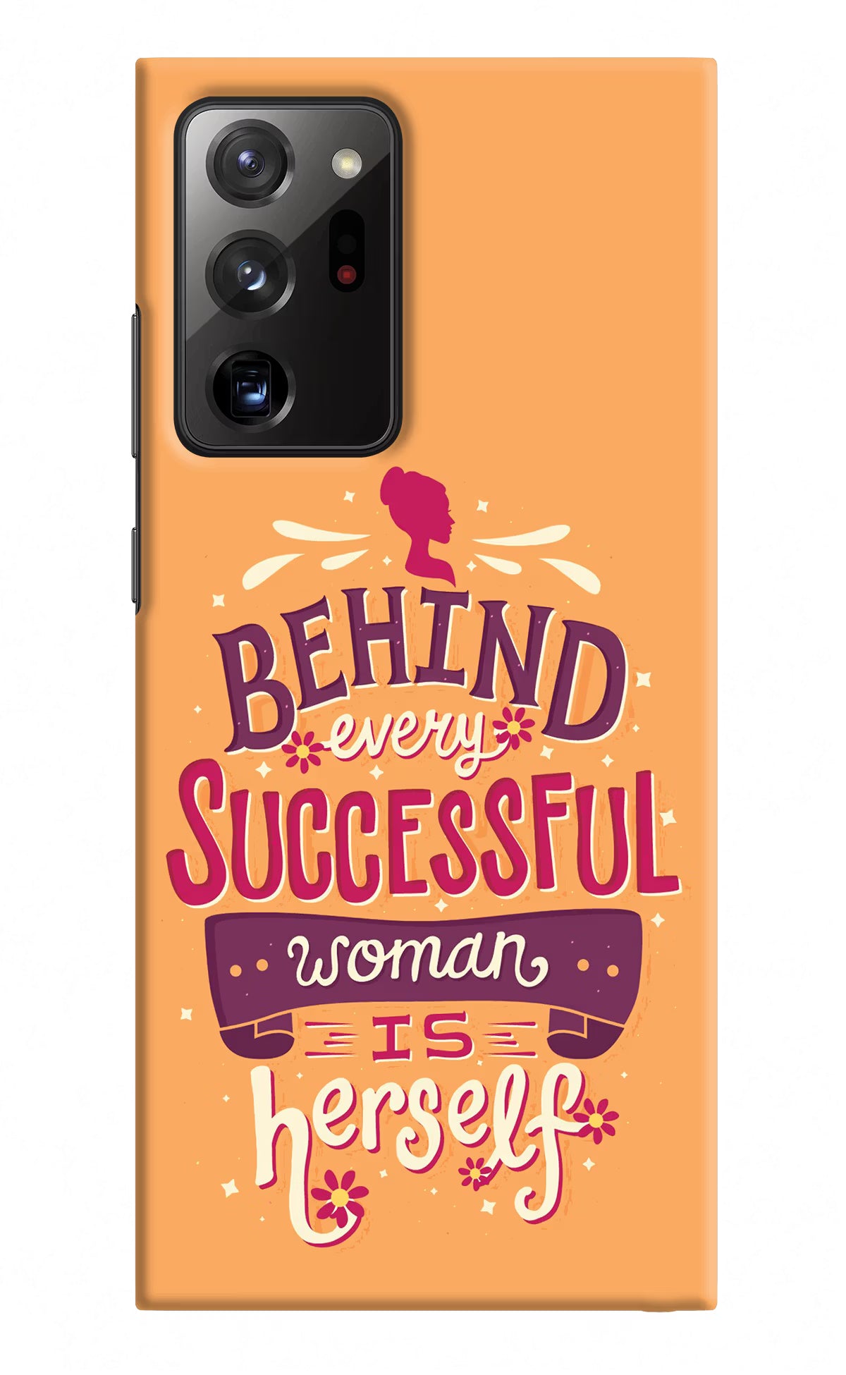 Behind Every Successful Woman There Is Herself Samsung Note 20 Ultra Hard Case Back Cover by Casekaro