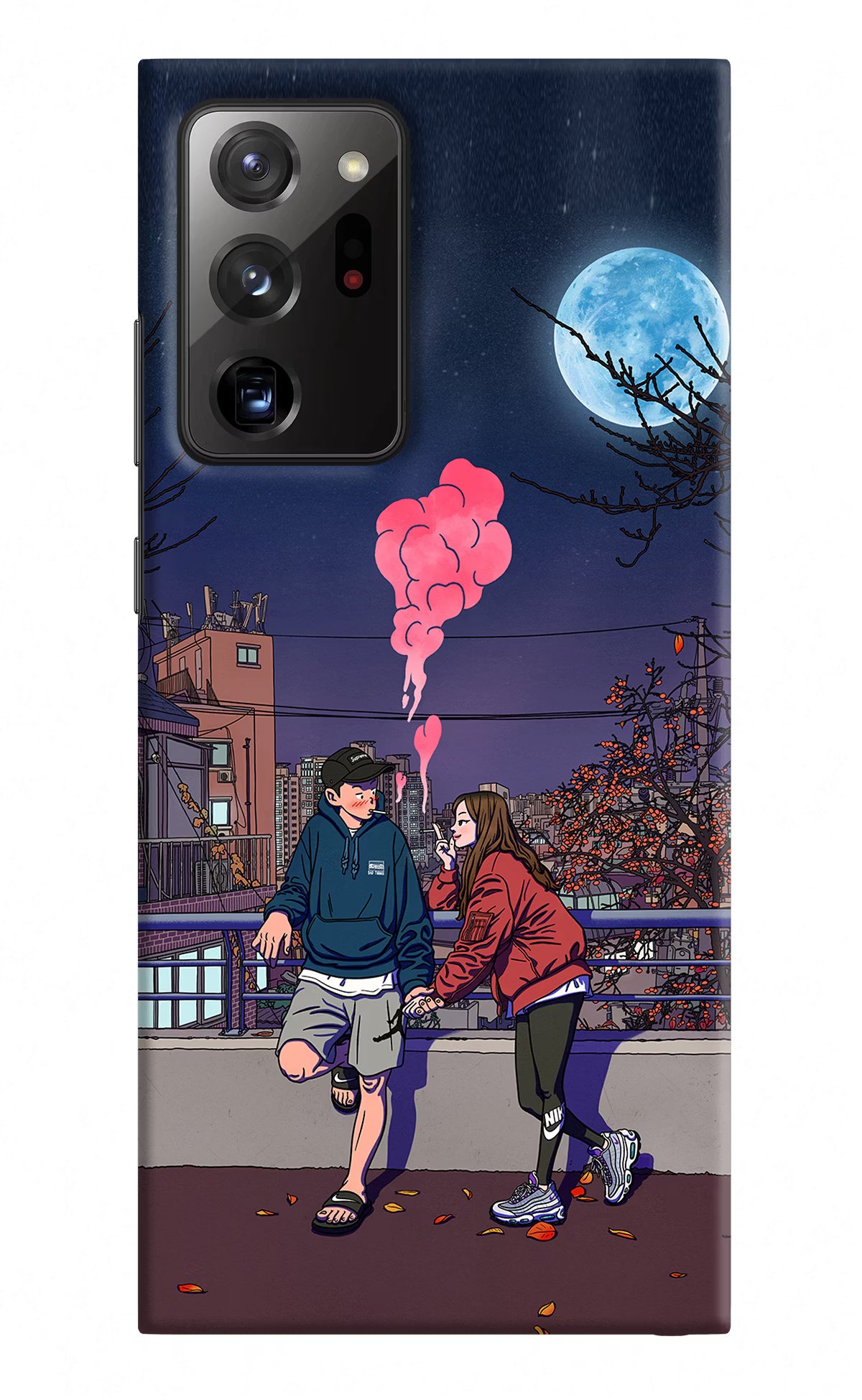 Chilling Couple Samsung Note 20 Ultra Hard Case Back Cover by Casekaro
