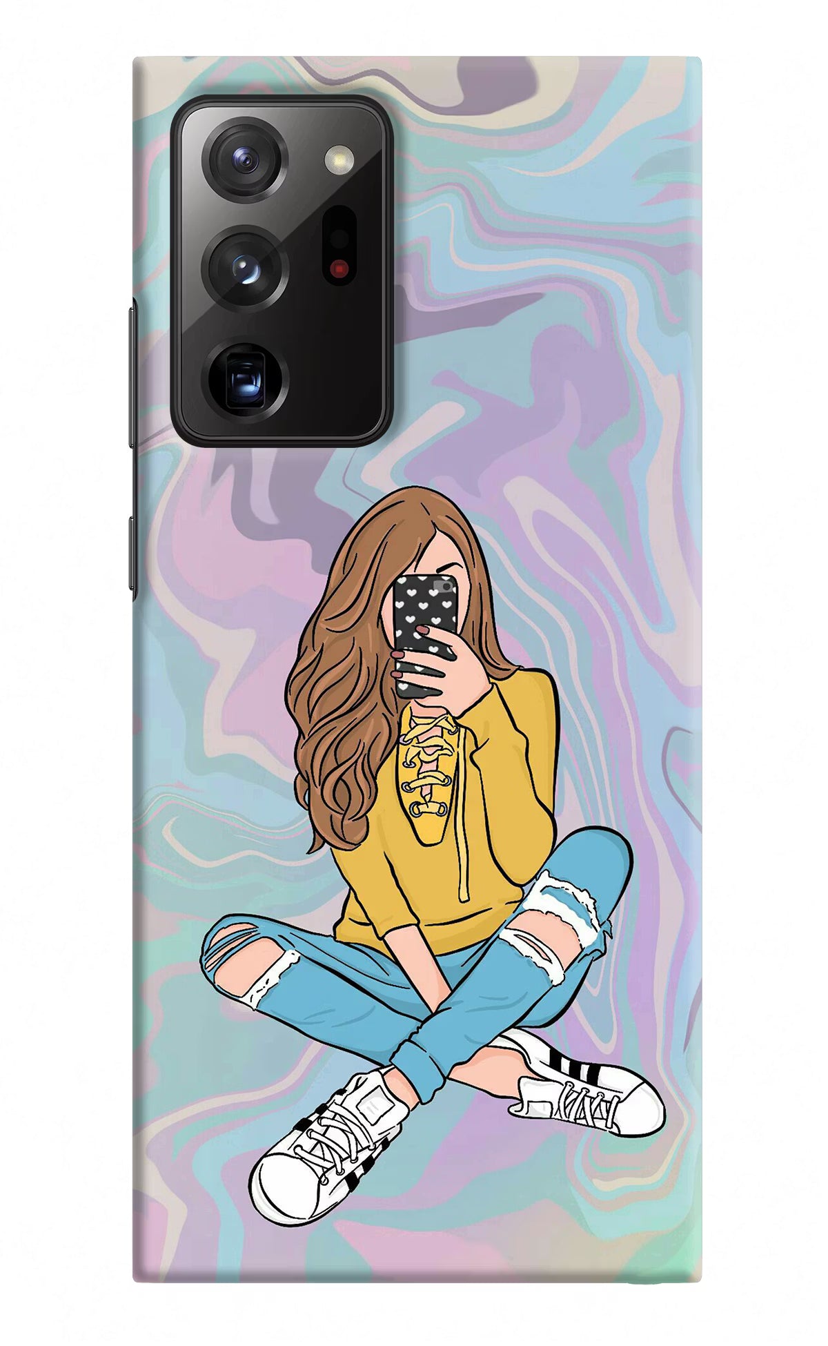 Selfie Girl Samsung Note 20 Ultra Hard Case Back Cover by Casekaro