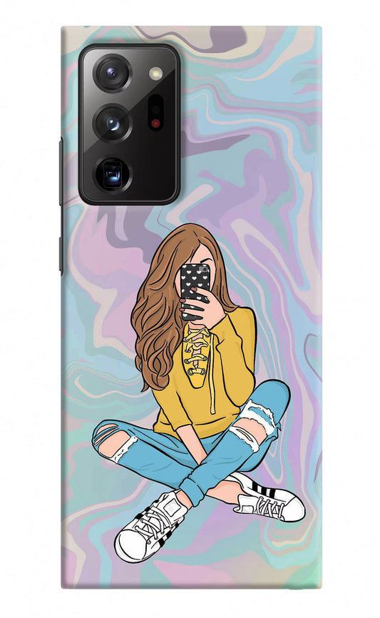 Selfie Girl Samsung Note 20 Ultra Hard Case Back Cover by Casekaro