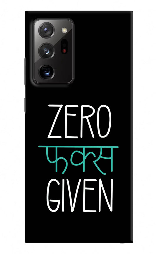 Zero Fucks Given Samsung Note 20 Ultra Hard Case Back Cover by Casekaro