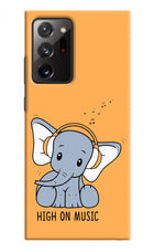 High On Music Samsung Note 20 Ultra Hard Case Back Cover by Casekaro