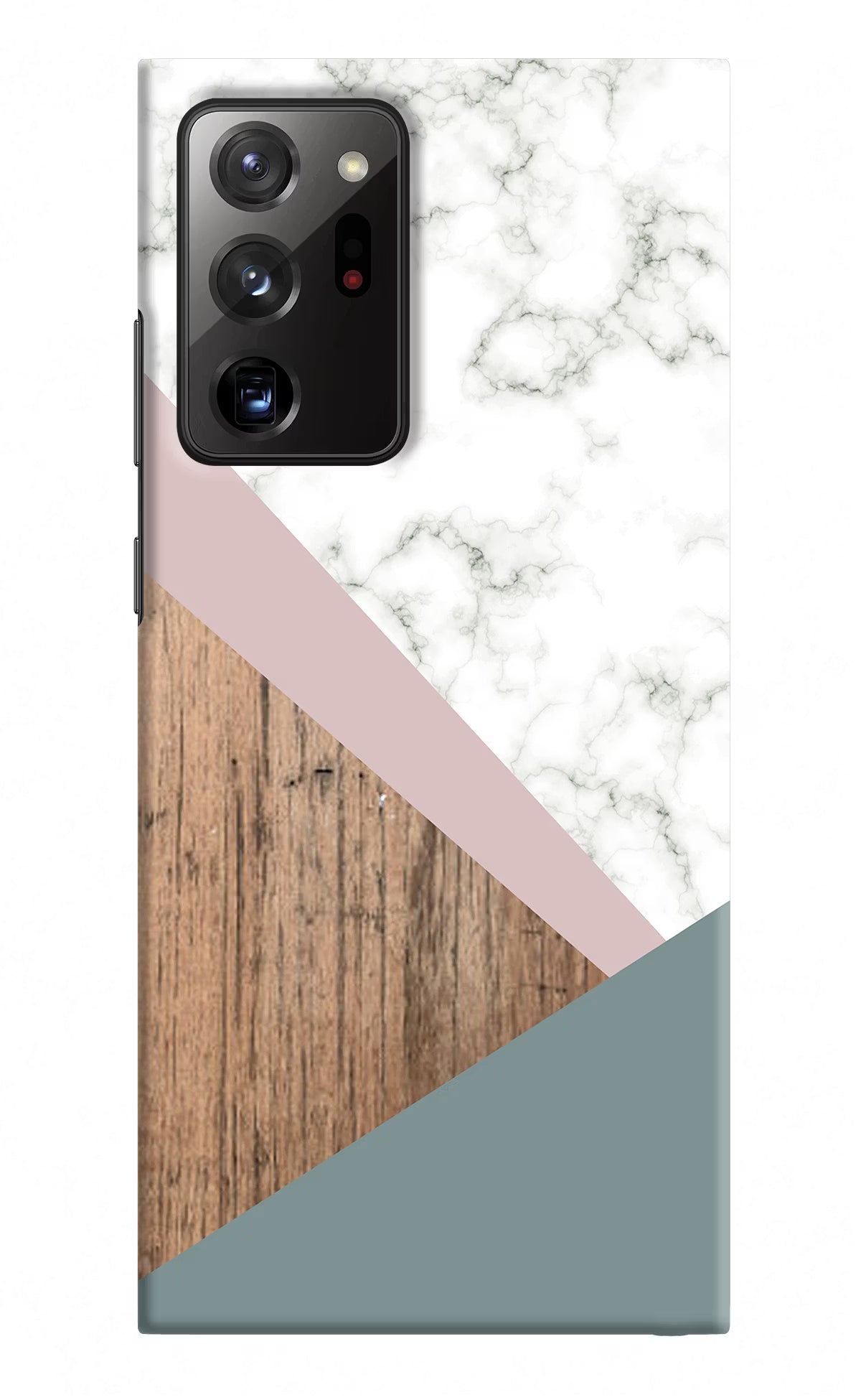 Marble wood Abstract Samsung Note 20 Ultra Hard Case Back Cover by Casekaro