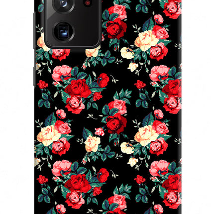 Rose Pattern Samsung Note 20 Ultra Hard Case Back Cover by Casekaro