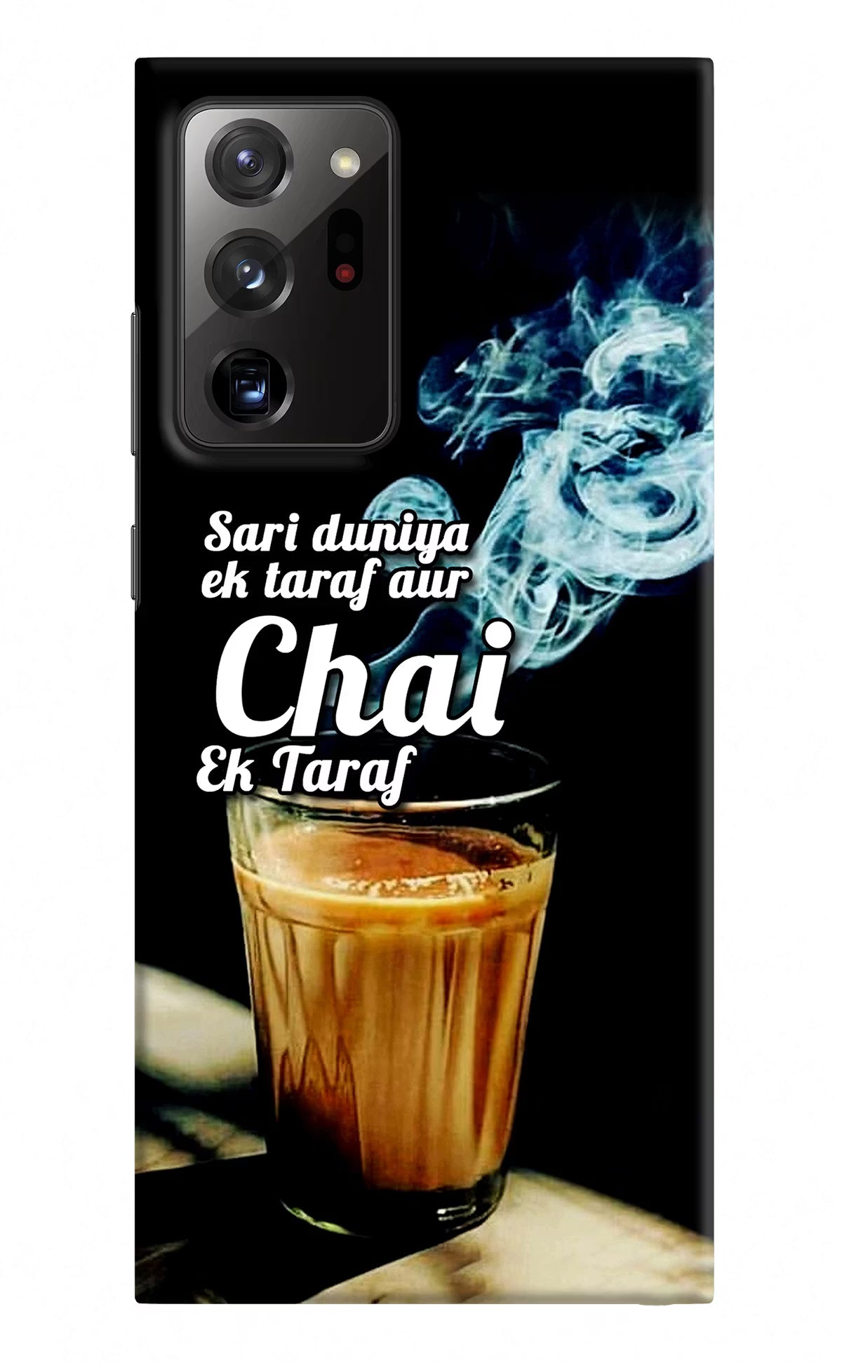 Chai Ek Taraf Quote Samsung Note 20 Ultra Hard Case Back Cover by Casekaro