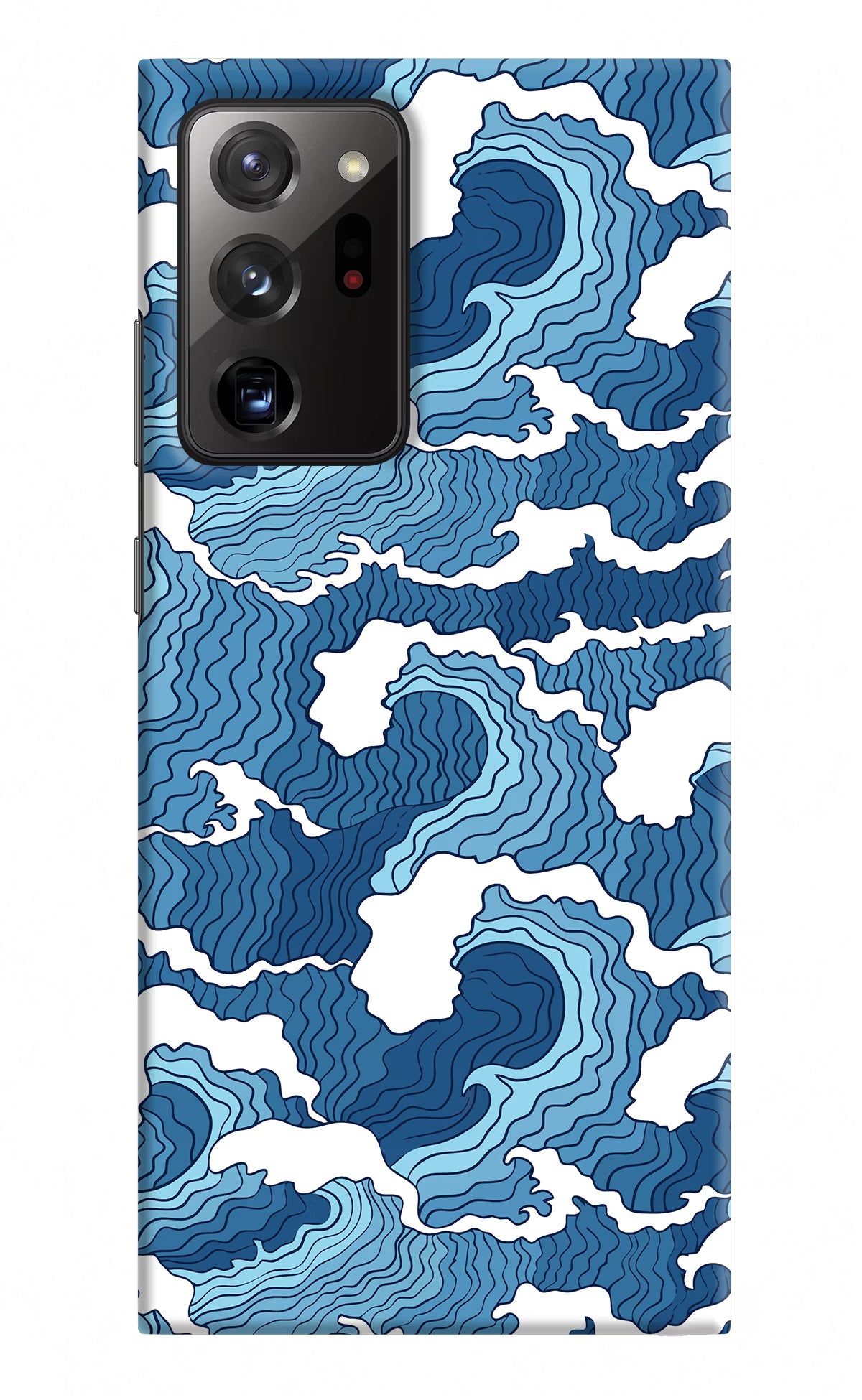 Blue Waves Samsung Note 20 Ultra Hard Case Back Cover by Casekaro