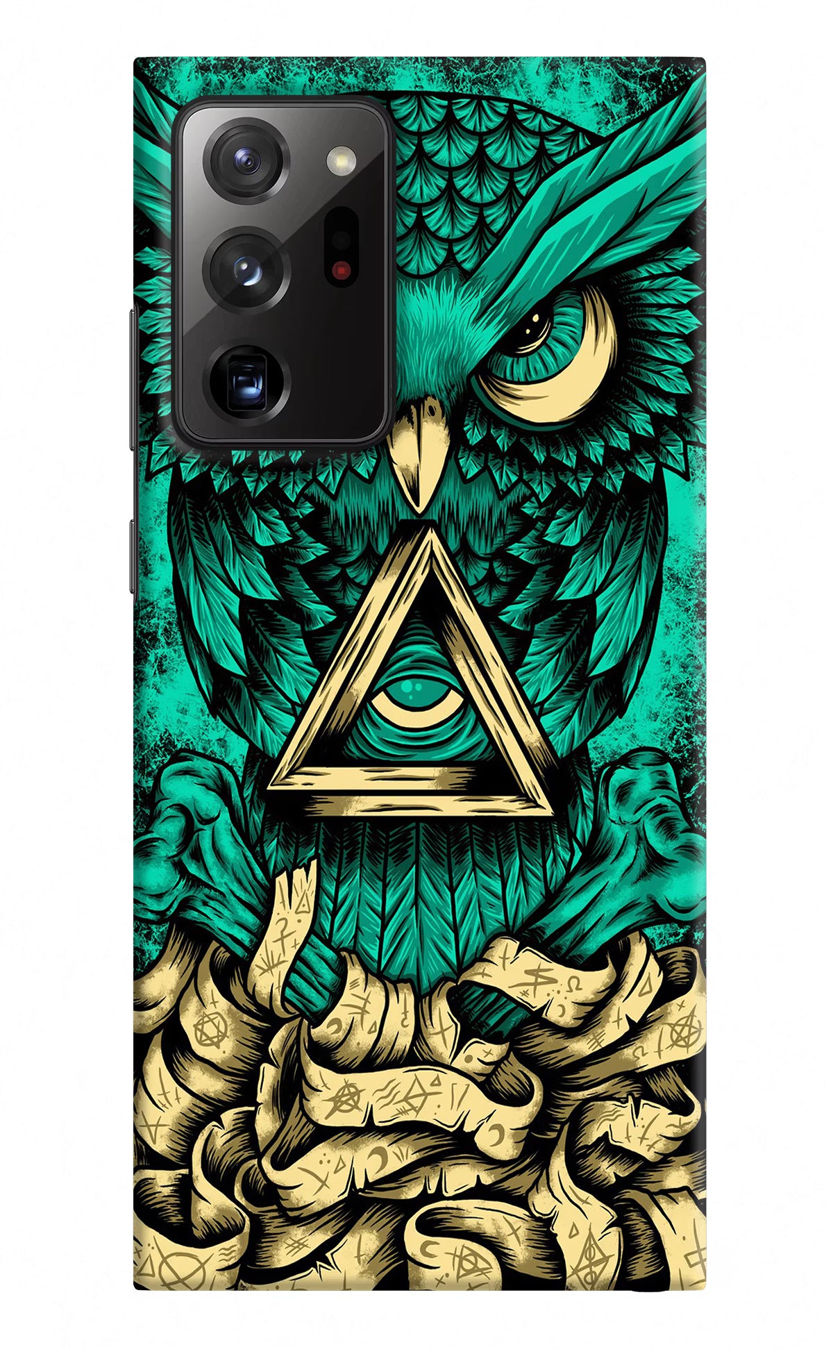 Green Owl Samsung Note 20 Ultra Hard Case Back Cover by Casekaro