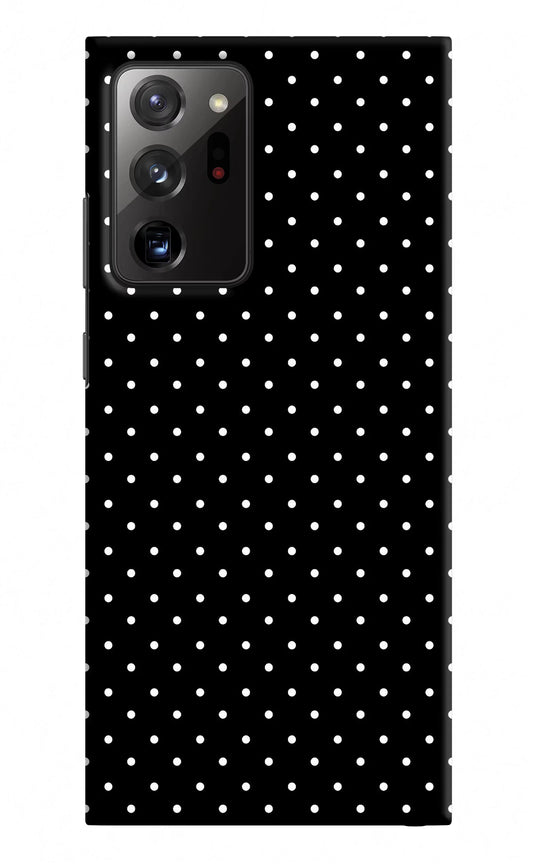 White Dots Samsung Note 20 Ultra Hard Case Back Cover by Casekaro