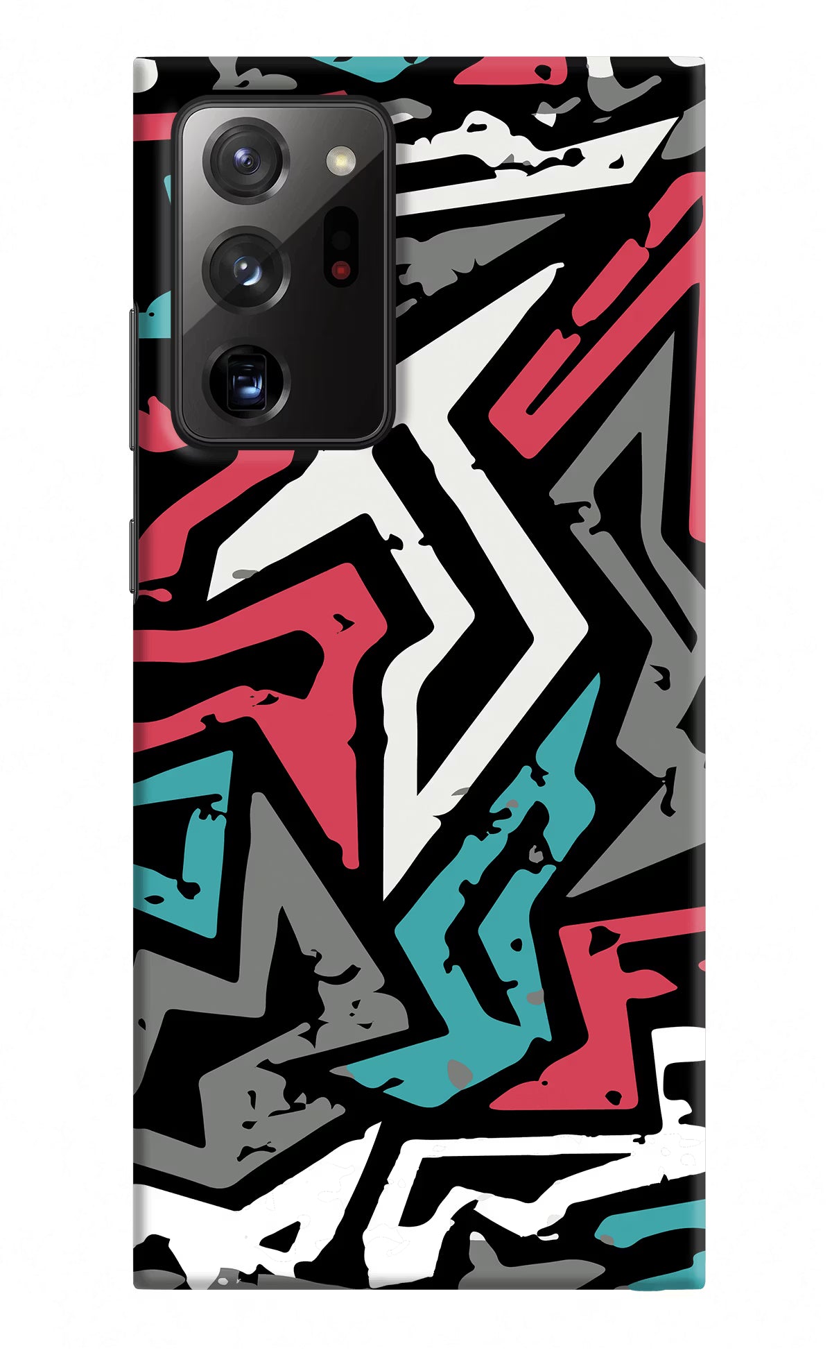 Geometric Graffiti Samsung Note 20 Ultra Hard Case Back Cover by Casekaro