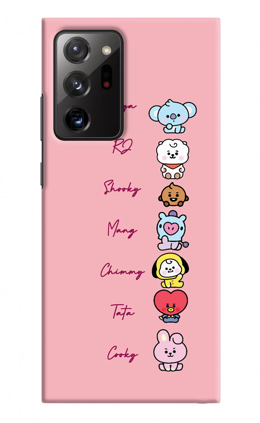 BTS names Samsung Note 20 Ultra Hard Case Back Cover by Casekaro