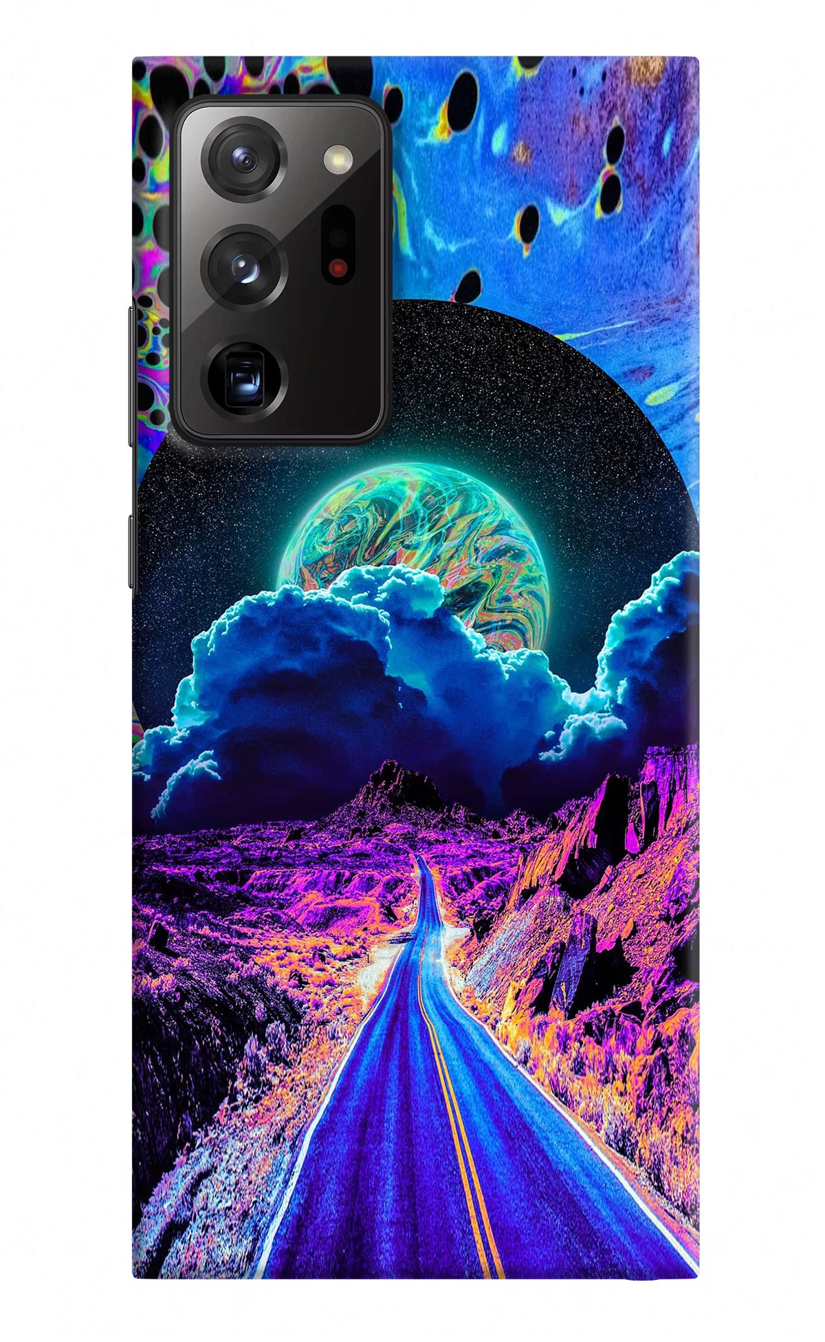 Psychedelic Painting Samsung Note 20 Ultra Hard Case Back Cover by Casekaro