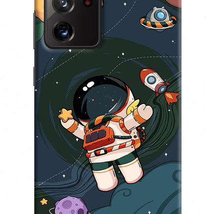 Cartoon Astronaut Samsung Note 20 Ultra Hard Case Back Cover by Casekaro