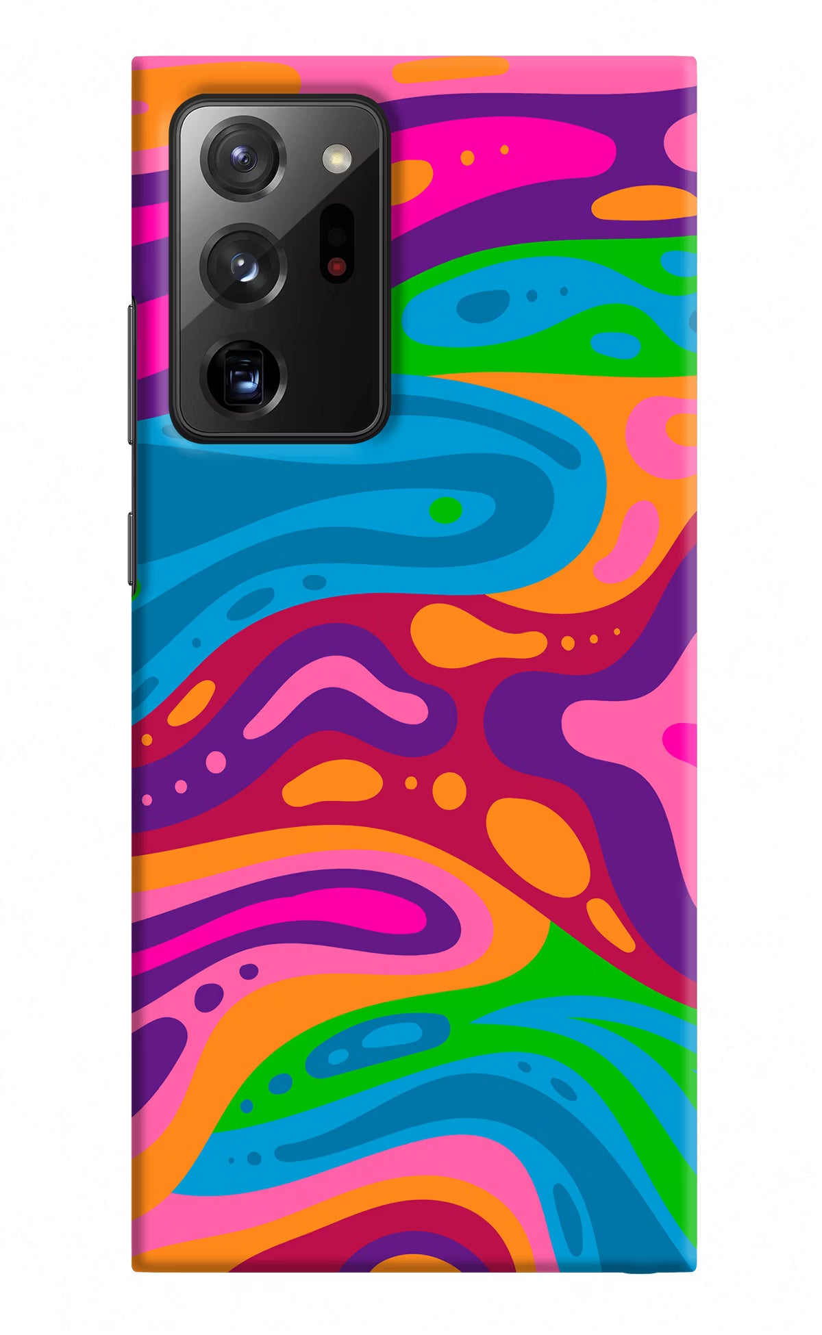 Trippy Pattern Samsung Note 20 Ultra Hard Case Back Cover by Casekaro