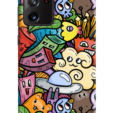 Veggie Doodle Samsung Note 20 Ultra Hard Case Back Cover by Casekaro